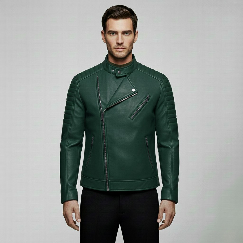 Quilted Moto Biker Jacket