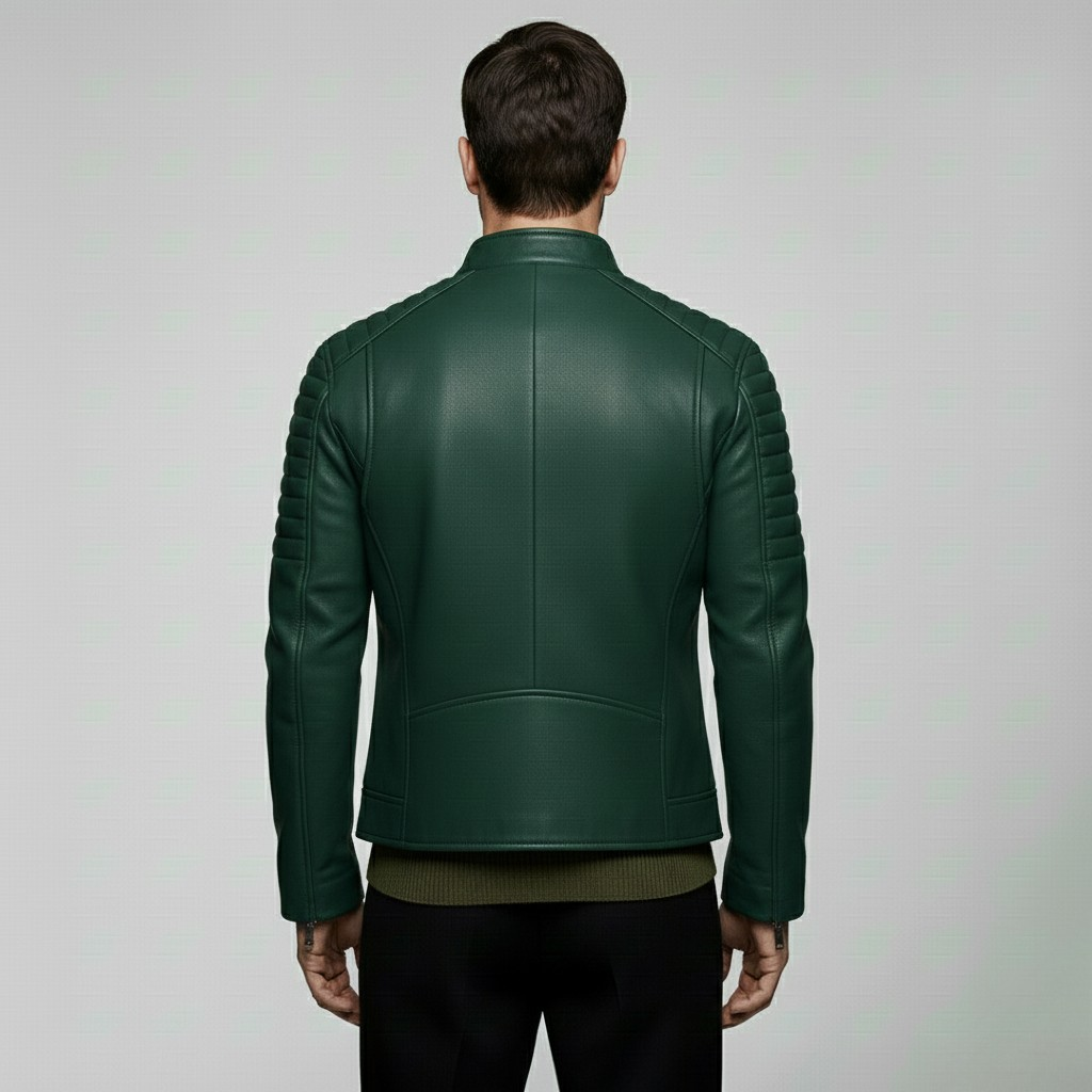 Quilted Moto Biker Jacket