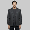 Layered-Sleeve Blazer