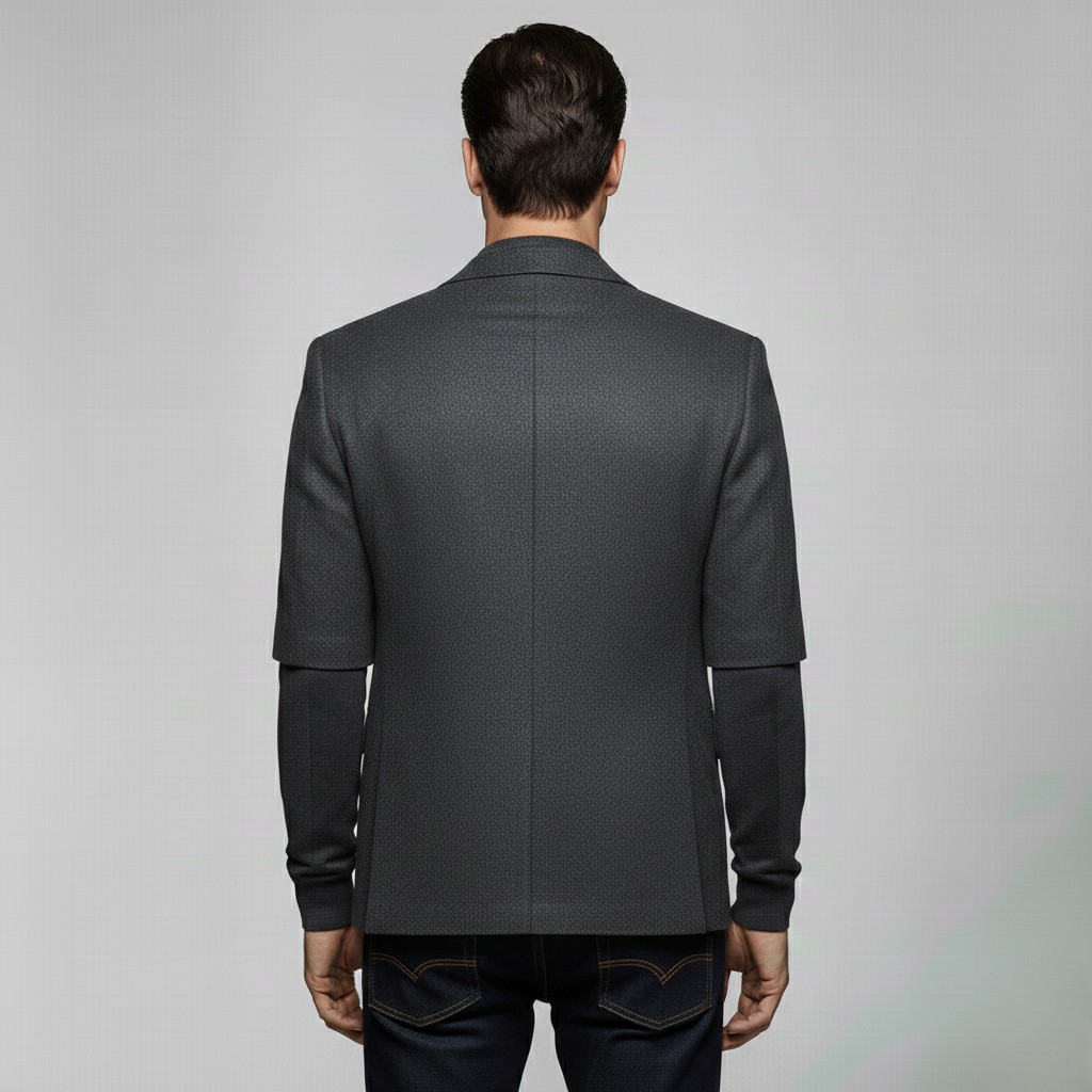 Layered-Sleeve Blazer