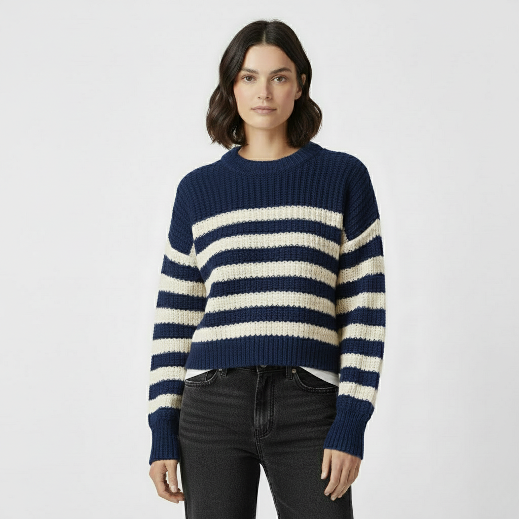 Striped Knit Sweater