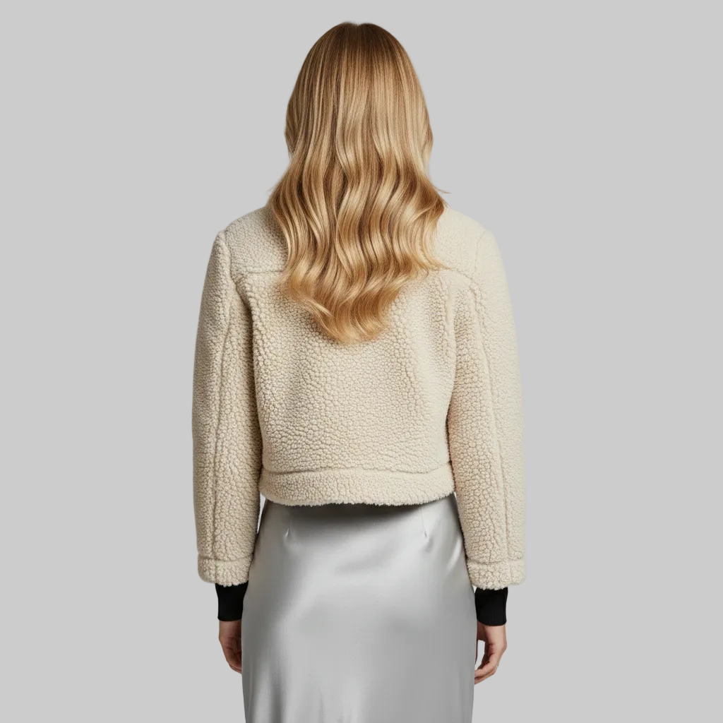 Cropped Teddy Sherpa Jacket
