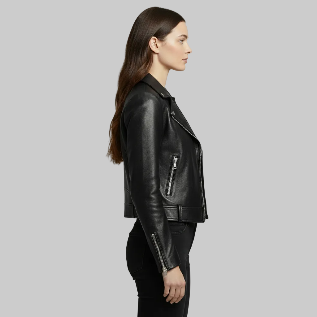 Vegan Leather Moto Jacket