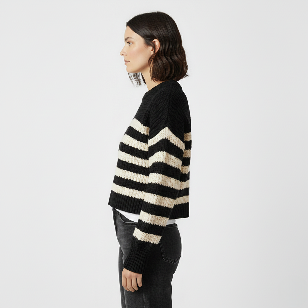 Striped Knit Sweater